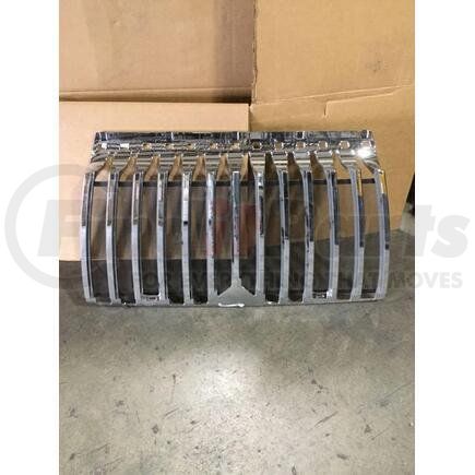 International 3613683C91 Grille Assembly - Fixed Chrome with Screen, Navistar Compatible