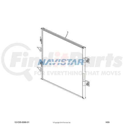 International 2601796C91 CONDENSR,CONDENSER AIR COND FE