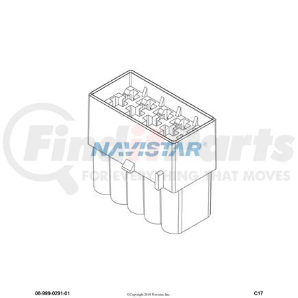 International 3530407C1 Body Wiring Harness Connector - Eaton Corp. Swi, Navistar Compatible