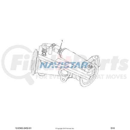 International 3007940C1 Exhaust Muffler, Navistar Compatible