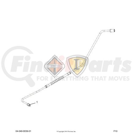 International 346430C1 NUT INV FLRD TUBE*9/16-18NF 2A