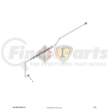 International 346741C1 NUT FLARED TUBE (STEEL)