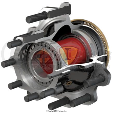 International 2600966C91 Wheel Hub Assembly - Pre Set Rear, Navistar Compatible