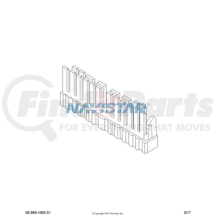 International 3553650C1 Body Wiring Harness Connector - Lever Lock, Navistar Compatible