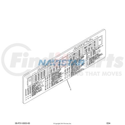International 3588090C6 PROGPH,PROD GRAPH IP FUSE PNL