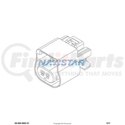 International 3683465C1 Body Wiring Harness Connector, Navistar Compatible