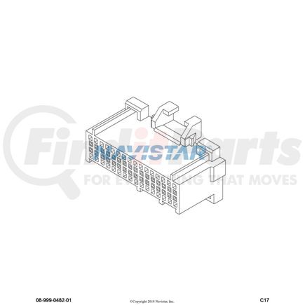 International 3598705C1 CONNECTR,CONNECTOR BODY*32F MI