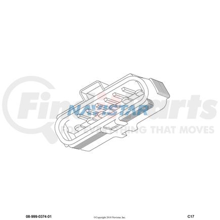 International 3551792C1 Body Wiring Harness Connector - Bus Bar, Navistar Compatible