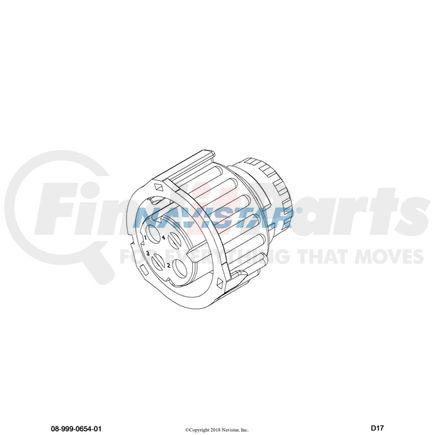 International 3678796C1 CONNECTR,CONNECTOR BODY 4 WAY