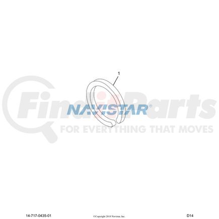 International 496307C1 Snap Ring - 0.182" Thick, Navistar Compatible