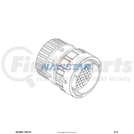 International 3566585C91 Body Wiring Harness Connector - Pin Terminal With Seal, Navistar Compatible