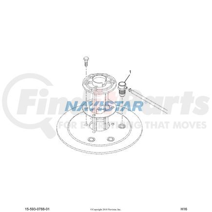 International 3548222C1 Fuel Tank Vent Valve, Navistar Compatible