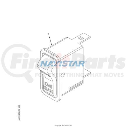 International 3560047C1 Electrical Switch, Navistar Compatible