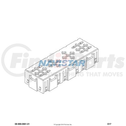 International 3676715C1 Fuse Block - ISO Relay, Navistar Compatible