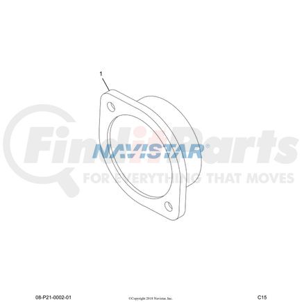 International 3533906C1 Cover Gauge Hole*Blank - Instr, Navistar Compatible