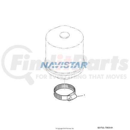 International 690069C1 Hose Clamp - Air Duct, Navistar Compatible