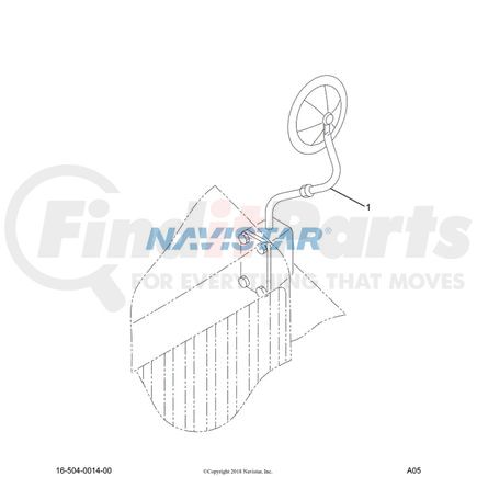 International 26302R1 Exhaust Nut, Navistar Compatible