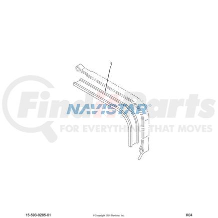 International 2643614R1 LINING FUEL TANK STRAP 