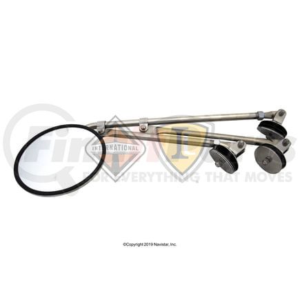 International 3978263C1 Mirror Rear View Fender Mounting SST Bright Left Hand, Navistar Compatible