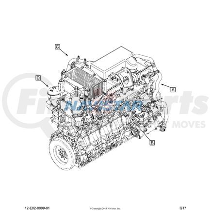 International 62981310071 Air Brake Fitting Union - Threaded, Navistar Compatible