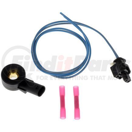 Dorman 987-029 Engine Knock Sensor And Harness Kit - Black, Male Oval Connector