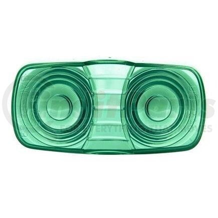 Truck-Lite 9007GA Marker Light Lens - Oval, Green, Acrylic, Snap-Fit Replacement