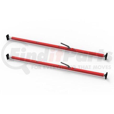 Save-A-Load 080-01002-2 SL-30 Series Bar, 84"-114" Articulating Feet (2 pack)-Red powder coat