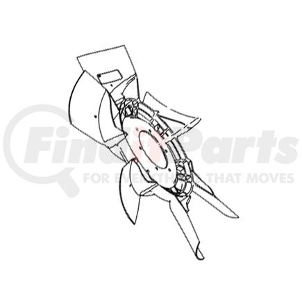 International 4093137C1 Fan, Eng Cooling, 27In Dia, Navistar Compatible