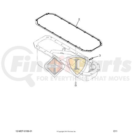 International 2516361C91 Engine Complete Assembly Overhaul Kit, Navistar Compatible