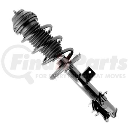 Unity Automotive 13552 Pre-assembled Complete Strut Assembly including Coil Spring, Top Mount and All Components