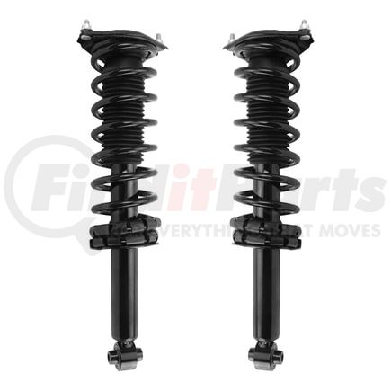 Unity Automotive 2-16181-16182-001 Pre-assembled Complete Strut Assembly including Coil Spring, Top Mount and All Components - Ready to Install - Plug and Play Installation