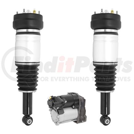 Unity Automotive 2-28-511700-20-011800 Rear Electronic Suspension Air Strut Assembly Set with Air Suspenison Compressor