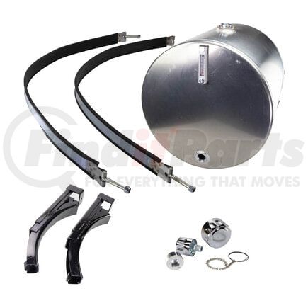 World American WAA4500SS Liquid Transfer Tank - 50 Gallon, Aluminum Saddle Mount, With Stainless Straps