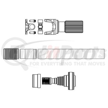 Neapco PK-0510GT-HSCV-AL Driveshaft Kit HSCV