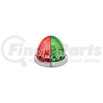 TRUX TLED-WTRG Marker Light - 12V, Red/Green LED Watermelon Style, 19 Diodes