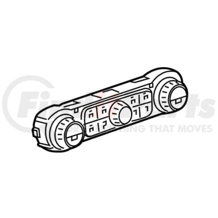 ACDelco 87840006 Heater and Air Conditioning User Interface Control - Jet Black