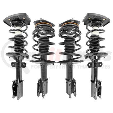 Unity Automotive 4-11020-15021-001 Front and Rear Suspension Strut and Coil Spring Assembly Kit