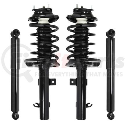 Unity Automotive 4-11083-252020-001 Front and Rear Suspension Strut and Coil Spring Assembly Shock Absorber Kit