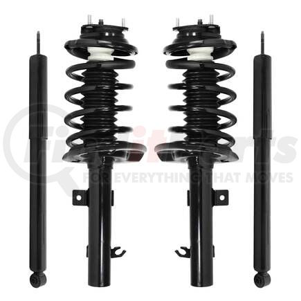 Unity Automotive 4-11083-252030-001 Front and Rear Suspension Strut and Coil Spring Assembly Shock Absorber Kit