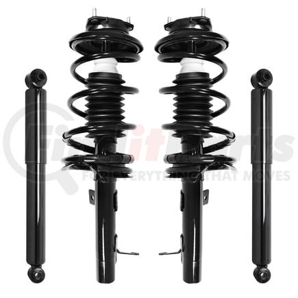 Unity Automotive 4-11061-252020-001 Front and Rear Suspension Strut and Coil Spring Assembly Shock Absorber Kit