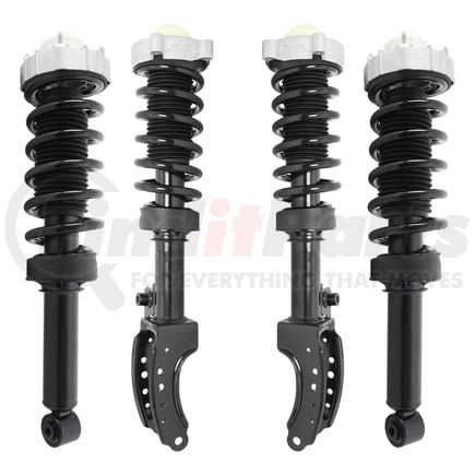 Unity Automotive 4-11104-15240-001 Front and Rear Suspension Strut and Coil Spring Assembly Kit