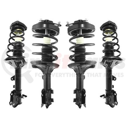 Unity Automotive 4-11111-15081-001 Front and Rear Suspension Strut and Coil Spring Assembly Kit