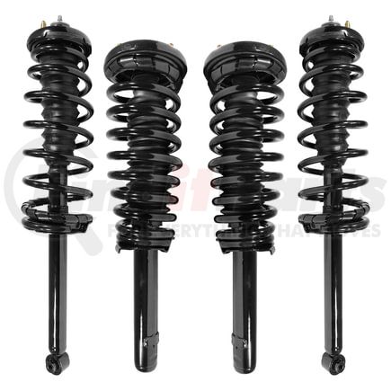 Unity Automotive 4-11091-15280-001 Front and Rear Suspension Strut and Coil Spring Assembly Kit