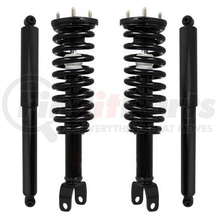 Unity Automotive 4-11094-256400-001 Front and Rear Suspension Strut and Coil Spring Assembly Shock Absorber Kit