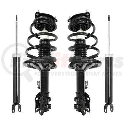 Unity Automotive 4-11133-259890-001 Front and Rear Suspension Strut and Coil Spring Assembly Shock Absorber Kit
