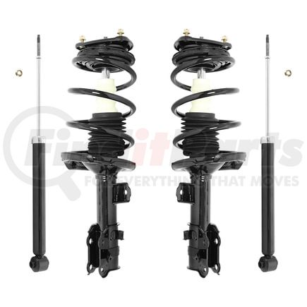 Unity Automotive 4-11135-259150-001 Front and Rear Suspension Strut and Coil Spring Assembly Shock Absorber Kit