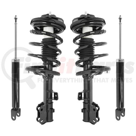 Unity Automotive 4-11115-259900-001 Front and Rear Suspension Strut and Coil Spring Assembly Shock Absorber Kit