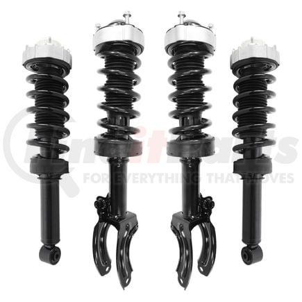 Unity Automotive 4-11117-15240-001 Front and Rear Suspension Strut and Coil Spring Assembly Kit