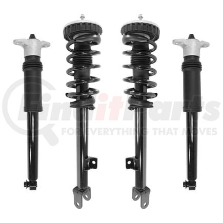 Unity Automotive 4-11165-259940-001 Front and Rear Suspension Strut and Coil Spring Assembly Shock Absorber Kit