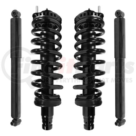 Unity Automotive 4-11180-251020-001 Front and Rear Suspension Strut and Coil Spring Assembly Shock Absorber Kit